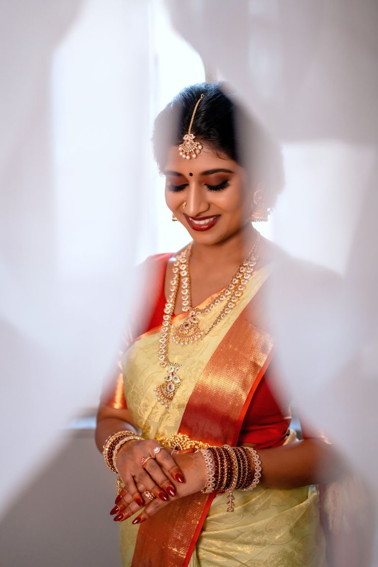 Bridal makeup and hair look