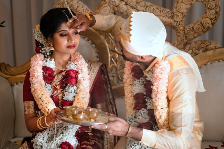 Bridal makeup and hair look