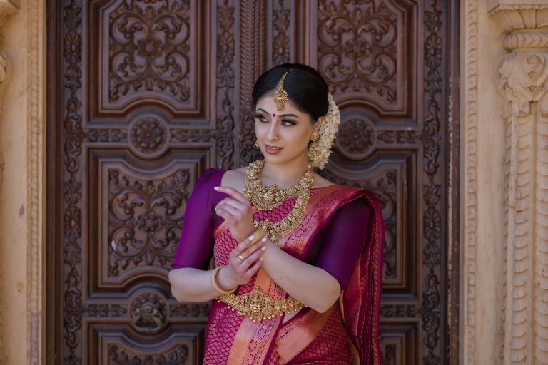 Bridal makeup and hair look