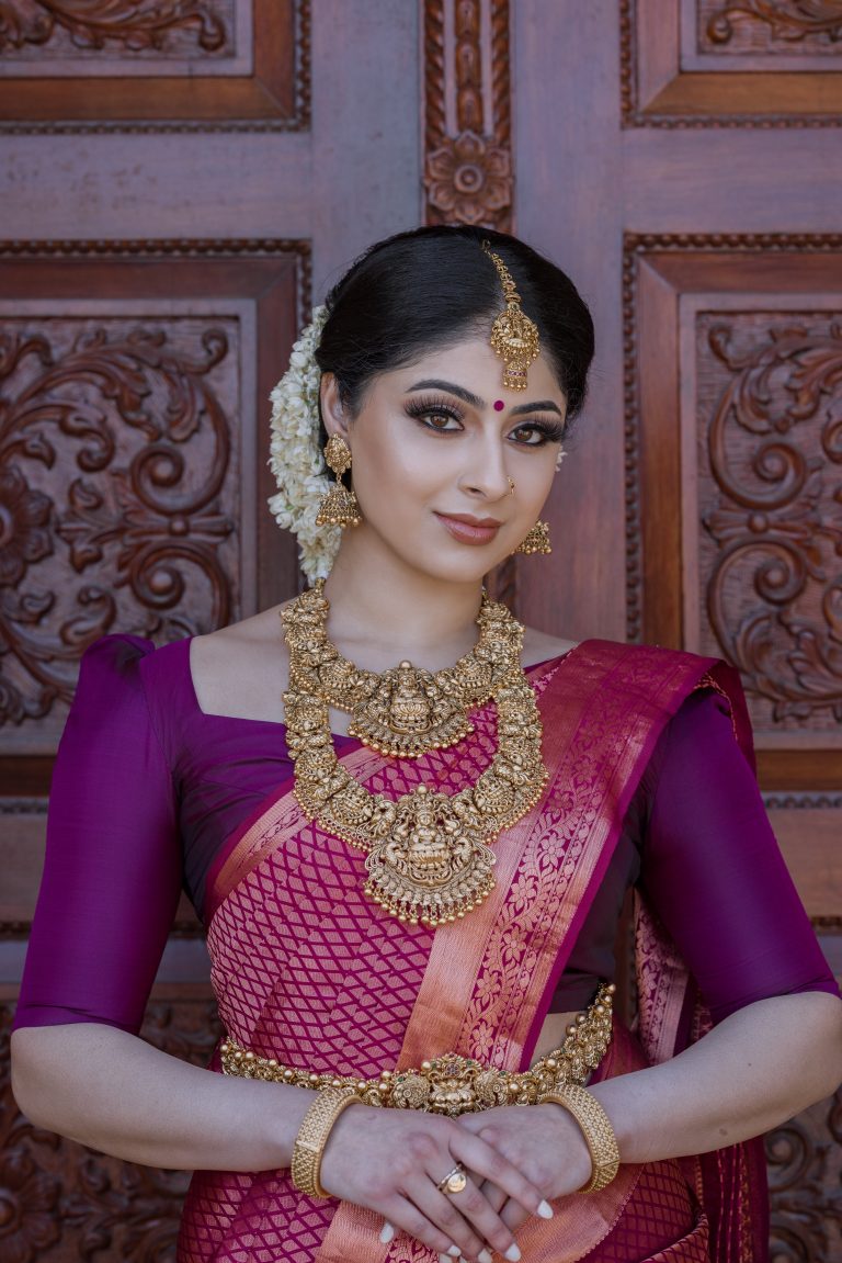 Bridal makeup and hair look