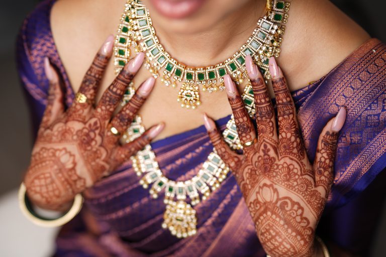 Bridal makeup and hair look