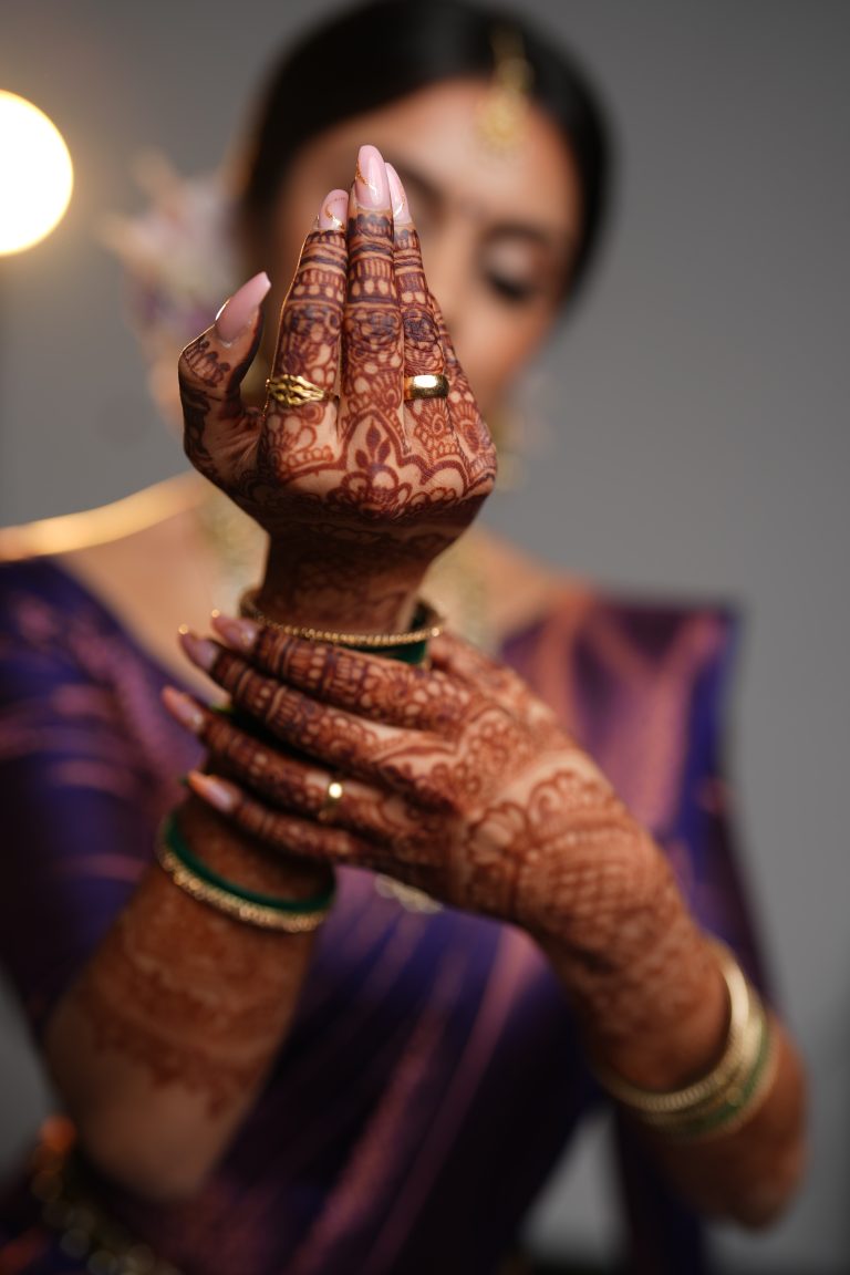 Bridal makeup and hair look