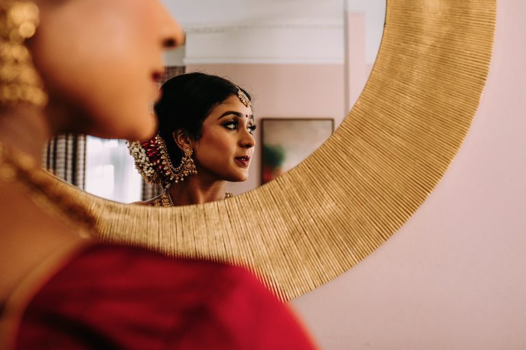 Bridal makeup and hair look